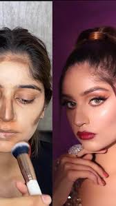 Gorgeous look created at our academy 😍 everytime students will learn  something new and different