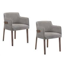 Mercury Row Mukai Upholstered Arm Chair In Gray Wayfair Upholstered Arm Chair Upholstered Dining Chairs Solid Wood Dining Chairs