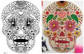 Pen set is your mom as sweet. 6 Day Of The Dead Crafts Coloring Pages Diy Skull Masks And More Holidappy