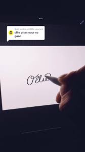 Reply to @ollie_w2010 #signature #follow #watch #like #viral #fyp #foryou  #world #comment