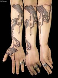 Fabulous Circuit Board Connection Forearm Tattoo For Men Segerios Com