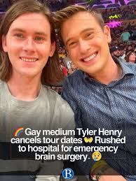 Tyler Henry — the Netflix medium known from “Hollywood Medium” — has  undergone emergency brain surgery after a recurring cyst. 🧠💙 Friends,  fans and the LGBTQ+ community are sending him all the