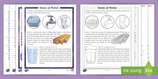 Here is the list of all the topics that students learn in this grade. Fifth Grade States Of Matter Reading Comprehension Activity