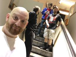 Setting up and breaking down at Key Bank Pavilion