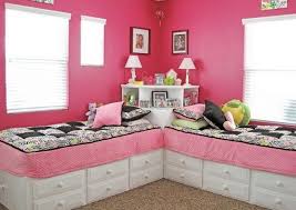 Furniture that can function in more ways than one is very useful in small teenage bedrooms. Pretty Shared Bedroom Designs For Girls For Creative Juice