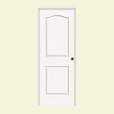 Jeld Wen 30 In X 80 In Camden White Painted Left Hand Textured Molded Composite Mdf Single Prehung Interior Door Thdjw136800628 The Home Depot Doors Interior Prehung Interior Doors Jeld Wen Interior Doors