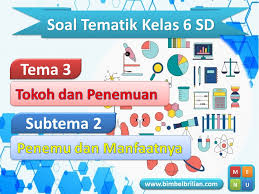 Power Point Ppt Soal Tema 3 Kelas 6 Sd Subtema 2 Penemu Dan Manfaatnya Bimbel Brilian