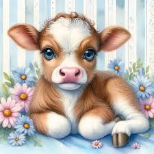 Sharing calves in the Free Printable Clipart group