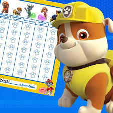 paw patrol potty training chart baby mama potty