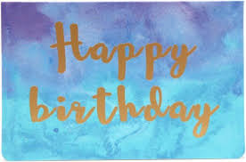 Bol Com 3 Stuks Happy Birthday Kaarten Mooie Verjaardagskaart Paars Blauw Felicitatie