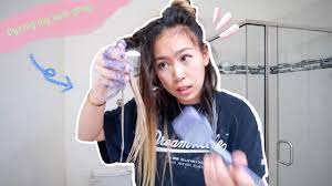 Dyeing My Hair Violet Gray Ion Color Brilliance Youtube