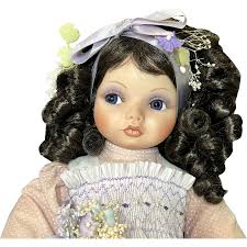 Vintage Porcelain Doll "Shy Violet" from the Hamilton Collection
