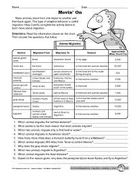 Animal Migration Worksheet Google Search Third Grade Science Science Worksheets Education Middle School