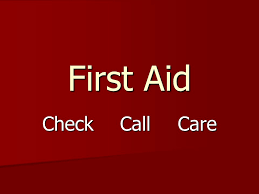 The third step is to care for the injured. First Aid Check Call Care Ppt Video Online Download