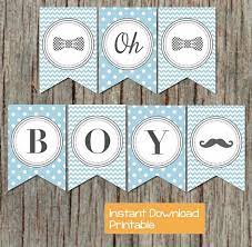 Boy Oh Boy Printable Baby Shower Banner Light Teal Grey Little Man Mustache Digital Diy Baby Shower Decorations Supplies Banner 064 Baby Shower Banner Boy Baby Shower Printables Baby Shower