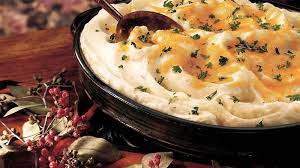 Two Cheese And Rosemary Mashed Potato Casserole Recipe Mashed Potato Casserole Rosemary Mashed Potatoes Potatoe Casserole Recipes