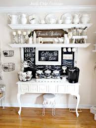 This white cabinet is topped by a nice dark oak wood that's matched with the diy cup holder board on the wall. 101 Best Diy Coffee Station Ideas For All Coffee Lovers Decor Home Ideas