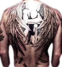 Learn how to draw half angel half demon pictures using these outlines or print just for coloring. Matchless Half Demon Half Angel Tattoo Half Woman Half Skull Tattoos Guardian Angel Tattoo Guardian Angel Tattoo Designs Angel Tattoo Designs