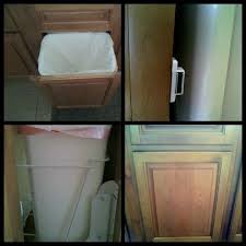 Quick Fix For Pull Out Trash Bin That Won T Stay Closed Install A Magnetic Catch Less Than 1 To Connect To Ex Household Hacks Trash Bins Home Organization