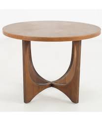 World's largest selection · returns made easy · under $10 Restored Broyhill Brasilia Mid Century Round Brutalist Walnut Side End Table