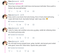 Kebanyakan juga lebih ingin memutihkan kulit secara permanen dengan waktu yang cepat. Lutut Siku Buku Lali Gelap Gadis Ini Kongsi Cara Macam Mana Nak Cerahkan Bahagian Badan Yang Gelap Siakap Keli News