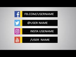 Social Media Lower Thirds Free Download Free After Effect Template Adobe After Effect Clean Simple Social Media Lower Third Template Free D Templates Free Download Templates Template Free
