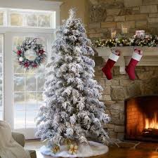 Haute Decor Snowy Pre Lit Berkshire 7 5 Flocked Spruce Artificial Christmas Tree In 2020 Artificial Christmas Tree Hobby Lobby Christmas Trees Flocked Christmas Trees