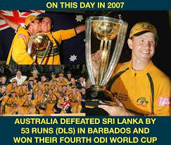 Onthisday In 2007 Australia Also Completed A Hat Trick Of World Cups World Cup Latest Cricket News Cricket News
