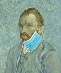 Funny Van Gogh Face Mask Funny Paintings Van Gogh Funny Art
