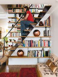 20 Ways To Turn Stairs Into An Amazing Bookshelf Library Ide Dekorasi Rumah Ruang Sudut Membaca Rumah