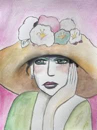Woman In Hat Artworks & Paintings For Sale