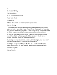 Appeal for the denial of unemployment benefits. Unemployment Appeal Letter Sample Free Download