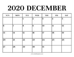 They are ideal for use as a spreadsheet calendar planner. Calendar 2020 December Calendar Options