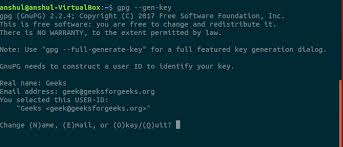 Please enter the passphrase to unlock the openpgp secret key: Encrypting And Decrypting The Files Using Gnupg In Linux Geeksforgeeks