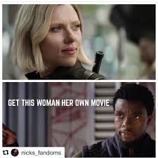 Hold on to your hammers, scarlett johansson is about to shatter the comic book movie glass ceiling. Heidi Moneymaker Who Else Wants A Stand Alone Black Widow Movie Yes Please Blackwidow Blackwidowmovie Natasharomanov Marvel Blackpanther Mcu Facebook