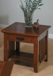 Amazon Com Jofran 036 Series Wood End Table In Brown Mission Oak Furniture Decor Wood End Tables Oak End Tables End Tables