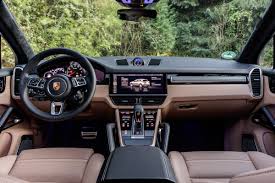 Heated multifunction steering wheel in anthracite birch. Porsche Cayenne Turbo 2018 Review Behaves Like No Suv Should Evo