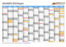 Alle kalenderwochen (kw) für 2021. Kalender 2018 Bayern Zum Ausdrucken Kalender 2018