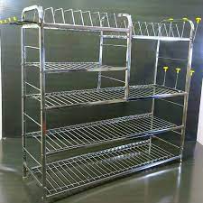 Maybe you would like to learn more about one of these? Buy Palomino Polo 5 Layer 30 30 Inch Wall Mount Modern Kitchen Utensils Dish Rack Stainless Steel Kitchen Rack Utensil Rack Utensil Stand Online At Low Prices In India Amazon In