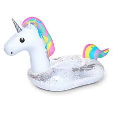 Blow up the fun at your pool or beach party with this giant inflatable unicorn pool float. Big Mouth Toys Unicorn Pool Float White Unicorn Pool Float Big Mouth Toys Pool Floaties