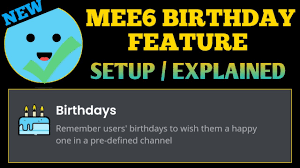 Let's take a look at the ten useful discord bots: How To Setup Mee6 Birthday Feature Commands Setup New Feature Discord Youtube