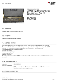 aw139 input flange gimbal replacement tool