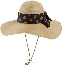 Gucci Straw Effect Wide Brim Hat Sun Hats Summer Hats Leather Hats