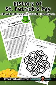 Patrick ran the snakes out of ireland. History Of St Patrick S Day Lesson Plan Worksheets Woo Jr Kids Activities Children S Publishing