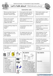 Science is the methodical process in which humans observe and experiment in different fields of study to gain evidence for a clearer understanding of the world. Speaking About Technology Worksheet