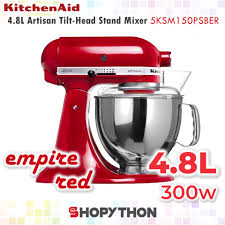 Nobody beats our price match guarantee. Kitchenaid 4 8l Artisan Tilt Head Stand Mixer 5ksm150psber Empire Red 5 Quart Ksm150 Best Dream Mixers Pengadun Baking Shopee Malaysia