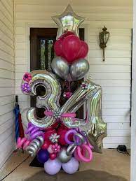 pin by lourdes nunez on bouquets mujer balloon bouquet birthday balloons balloon decorations