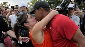 Tiger wood's ex lindsey vonn is back on the market after ending engagement. Tiger Woods Embraces Girlfriend Erica Herman After Golf Great S First Tour Victory Since 2013 Fox News