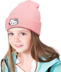 Hurig Kitty Beanie Embroidered Anime Beanies Red Kitty Knit Hat Cute Kawaii  Winter Hats for Girls Funny Beanie Hat for Kids, Kids-pink-1, One size :  Buy Online at Best Price in KSA -