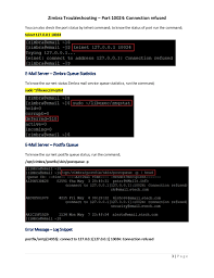 In order to fix it, you will need to allow. Zimbra Troubleshooting Mails Not Being Delivered Or Deferred Or Con